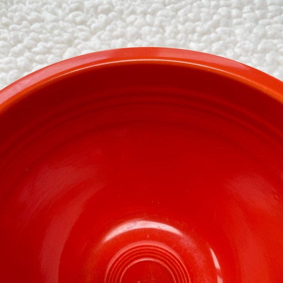 Vintage Fiestaware Nesting Bowl #4 - Inside Rings Radioactive Original Red. RARE - Picture 3 of 12